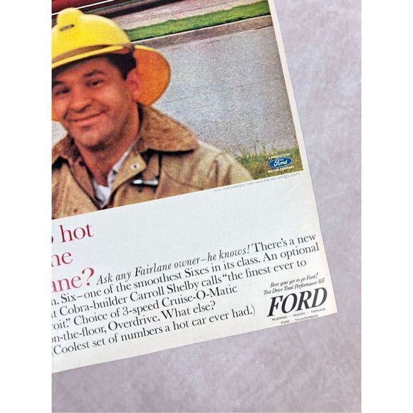 Vintage Print Advertisement Ad 1965 Ford Fairlane 500 Sports Coupe Print Ad - Picture 3 of 6